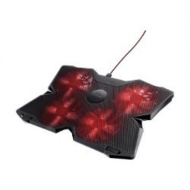 Soporte Refrigeraci&oacute;n Trust para Port&aacute;tiles 17.3" 2xUSB 2.0 Negro (20817)