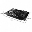 Bolero Squad G 5200S Glass Black 70X51X10 Cm  CECOTEC