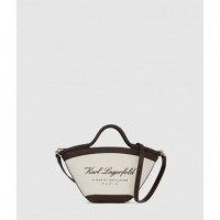 K/hotel Karl Sm Bag Natural  KARL LAGERFELD