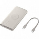 Powerbank 10.000mAh Samsung 25W con Carga Inalámbrica Beige (EB-U2510XUEGEU)