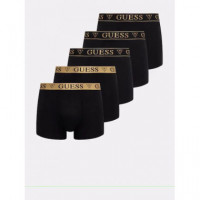 5pack Boxer Guess Negro Dorado