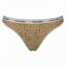 Tripack Tanga CALVIN KLEIN Leopardo/blanco/negro