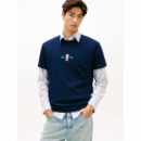 Camiseta Tommy Jeans Navy logo espalda