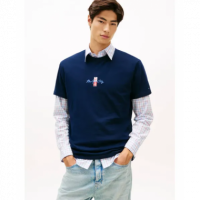 Camiseta Tommy Jeans Navy logo espalda