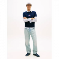 Camiseta Tommy Jeans Navy logo espalda