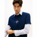 Camiseta Tommy Jeans Navy logo espalda