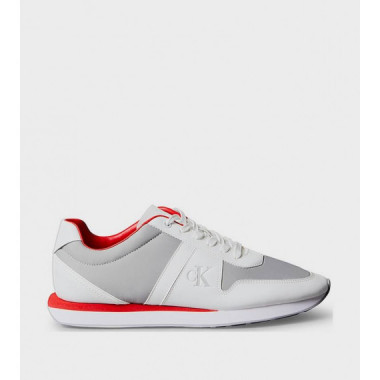 RETRO RUN LACE MIX EMB TONGUE TAUPE SMOG