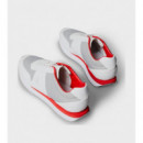 RETRO RUN LACE MIX EMB TONGUE TAUPE SMOG