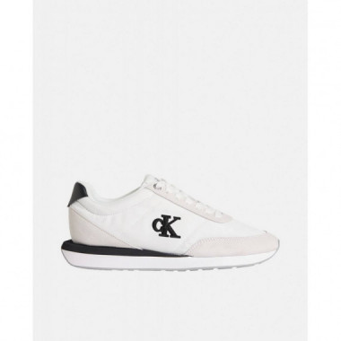 RETRO RUNNER  LACE UP NYLON MG BRIGHT WH