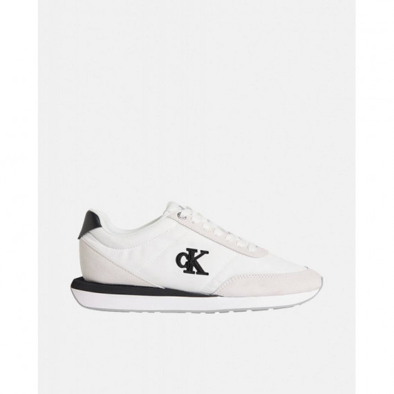 RETRO RUNNER  LACE UP NYLON MG BRIGHT WH