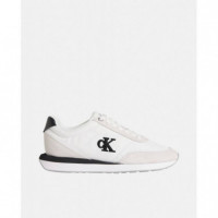 RETRO RUNNER  LACE UP NYLON MG BRIGHT WH