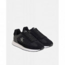 RETRO RUNNER LACE UP NYL SUE BLACK/BRIGH