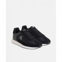 RETRO RUNNER LACE UP NYL SUE BLACK/BRIGH