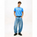 TJM REG SIGN BLOCK SS TEE EXT BLUE TWILI