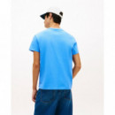 TJM REG BIG FLAG SS TEE EXT BLUE TWILIGH
