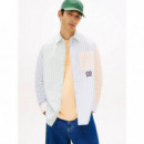 TJM RLX OXFORD FUN STRIPE SHIRT BLUE TWI