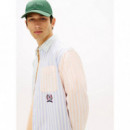 TJM RLX OXFORD FUN STRIPE SHIRT BLUE TWI