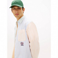 TJM RLX OXFORD FUN STRIPE SHIRT BLUE TWI