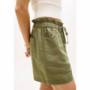 TJW ESSENTIAL LINEN SHORTS BAY LEAF