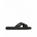 SQ MOLDED SANDAL XCROSS LTH TRIPLE BLACK
