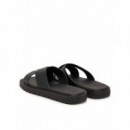 SQ MOLDED SANDAL XCROSS LTH TRIPLE BLACK