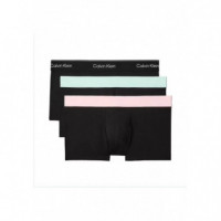 LOW RISE TRUNK 3PK BLACK W/ BLACK WB/BLA