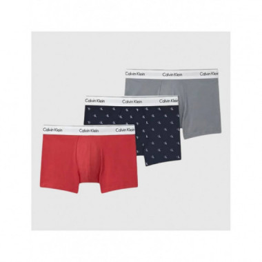 LOW RISE TRUNK 3PK MISTY GREY/DIAMOND LO