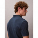 SS OPEN COLLAR CASUAL PIQUE POLO NAVY ST