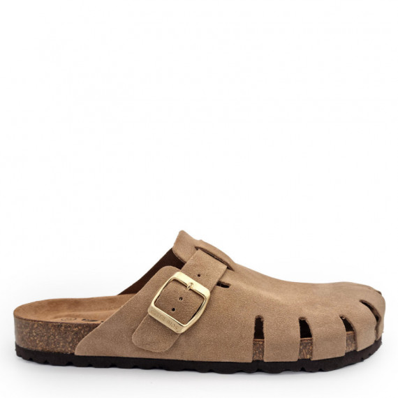 Nature Feet Sandalias Beige 7506-BEIGE HEBILLA BRONCE