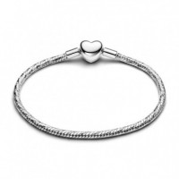 Pandora Pulsera de plata de ley con cadena de serpiente facetada 594236C00