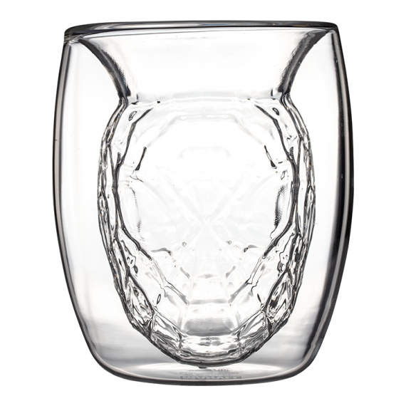 VASO 3D CRISTAL DOBLE PARED CABEZA SPIDERMAN