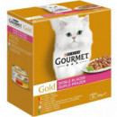 GOURMET Gato Gold Doble Placer Surtido 8X85