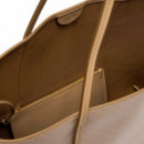 Bolso Tote bag revestido con logo emblemático y bolsillo