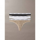 THONG 3PK BLACK/ CLASSIC WHITE/ ANIMAL M