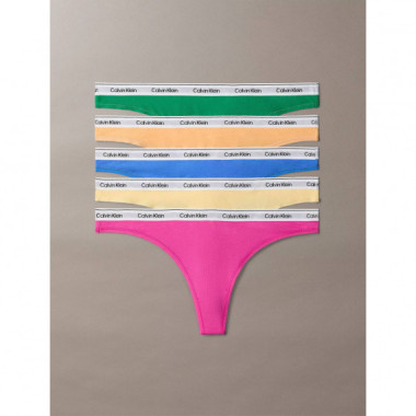 THONG 5 PK MARDI GRAS GREEN/RELAY GOLD/G