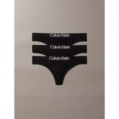 THONG 3PK BLACK/BLACK/BLACK