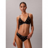 LIGHTLY LINED TRIANGLE DIAMOND LOGO+BLAC