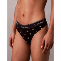 THONG DIAMOND LOGO+BLACK