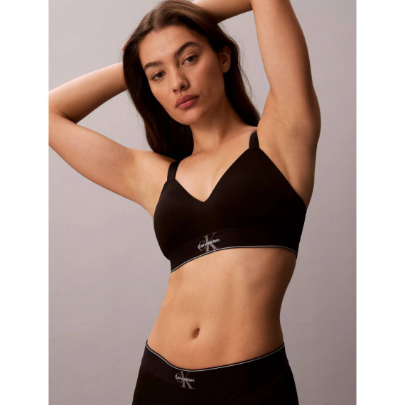 LIGHTLY LINED BRALETTE BLACK