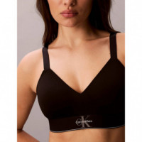 LIGHTLY LINED BRALETTE BLACK