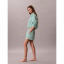 CK GRAPHIC POPLIN TRACK SHORT PENNY STRI