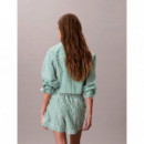 CK GRAPHIC POPLIN TRACK SHORT PENNY STRI