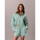 CK GRAPHIC CROPPED POPLIN SHIRT PENNY ST