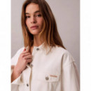 WHS CINCHED JACKET CHALK WHITE CHALK WHI