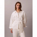WHS CINCHED JACKET CHALK WHITE CHALK WHI