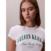 SS GRAPHIC LOGO BABY TEE BRIGHT WHITE