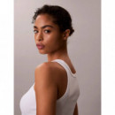 CONTOUR 2X2 RIB GRAPHIC TANK BRIGHT WHIT