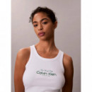 CONTOUR 2X2 RIB GRAPHIC TANK BRIGHT WHIT