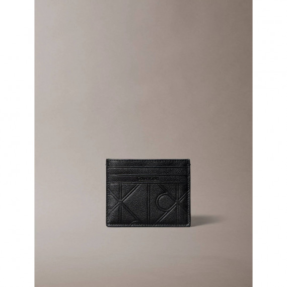 XL EMBLEM AOP EMBO﻿SS CARDHOLDER BLACK