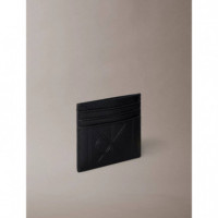 XL EMBLEM AOP EMBO﻿SS CARDHOLDER BLACK